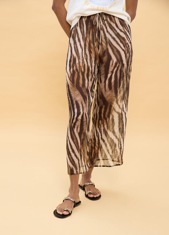 LOLA CASADEMUNT Παντελόνι με Animal Print /LS2614002