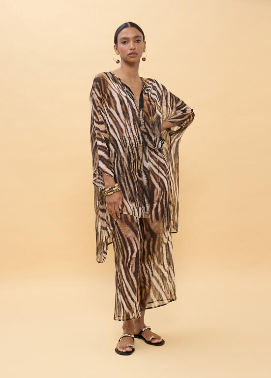LOLA CASADEMUNT Zebra Print Shirt /LS2615005