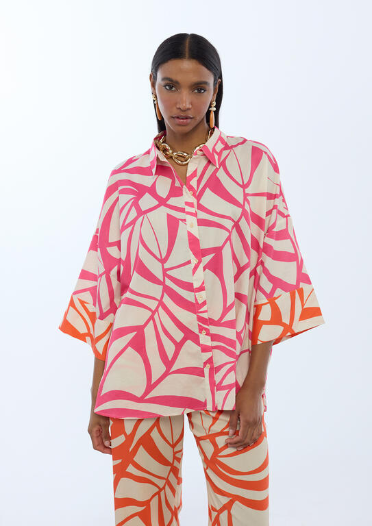 LOLA CASADEMUNT Πουκάμισο με Abstract Print / LS2615098
