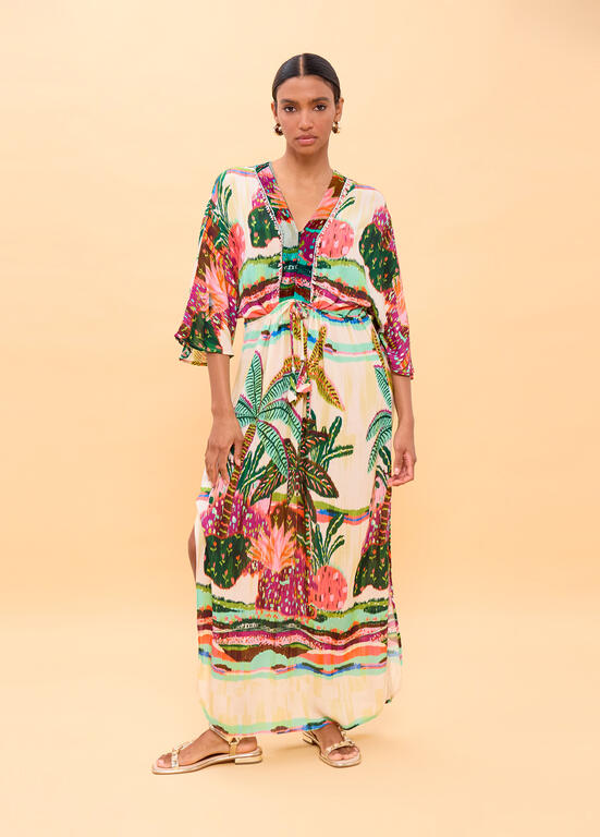 LOLA CASADEMUNT Maxi Φόρεμα με Tropical Print / LS2616024