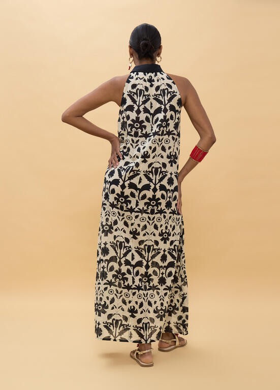 LOLA CASADEMUNT Maxi Halter Φόρεμα με Print