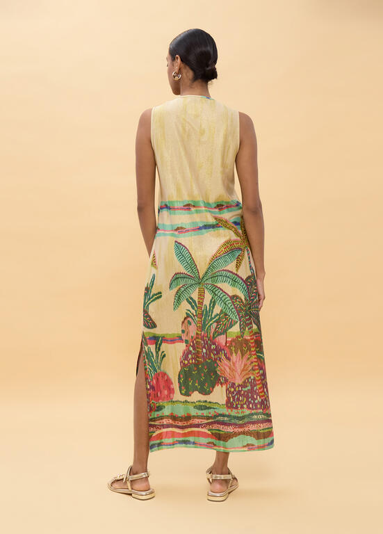 LOLA CASADEMUNT Maxi Φόρεμα με Tropical Print