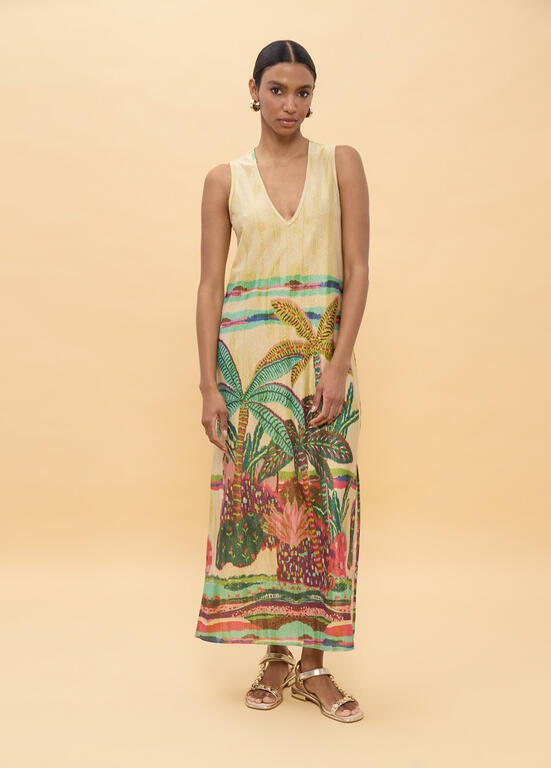 LOLA CASADEMUNT Maxi Φόρεμα με Tropical Print
