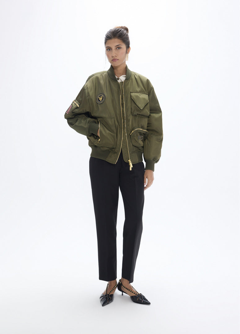 LOLA CASADEMUNT Bomber Jacket με Military Patches