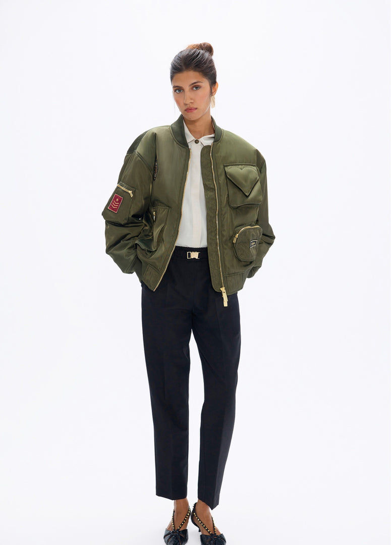 LOLA CASADEMUNT Bomber Jacket με Military Patches