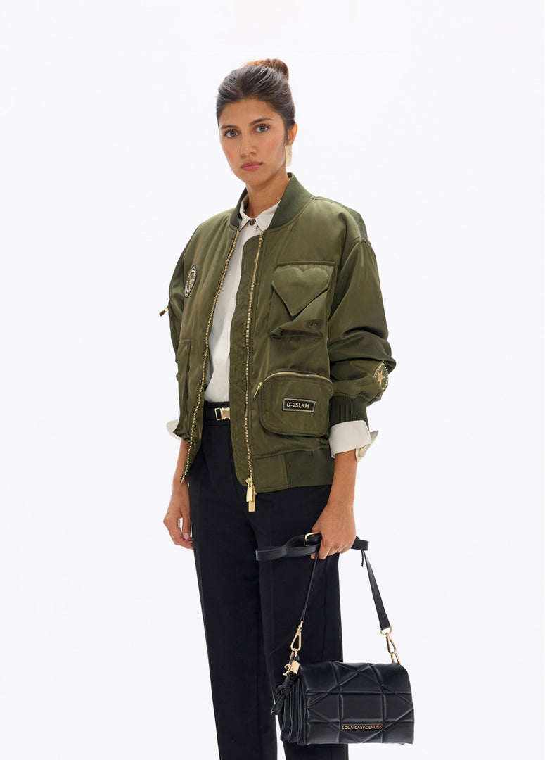 LOLA CASADEMUNT Bomber Jacket με Military Patches