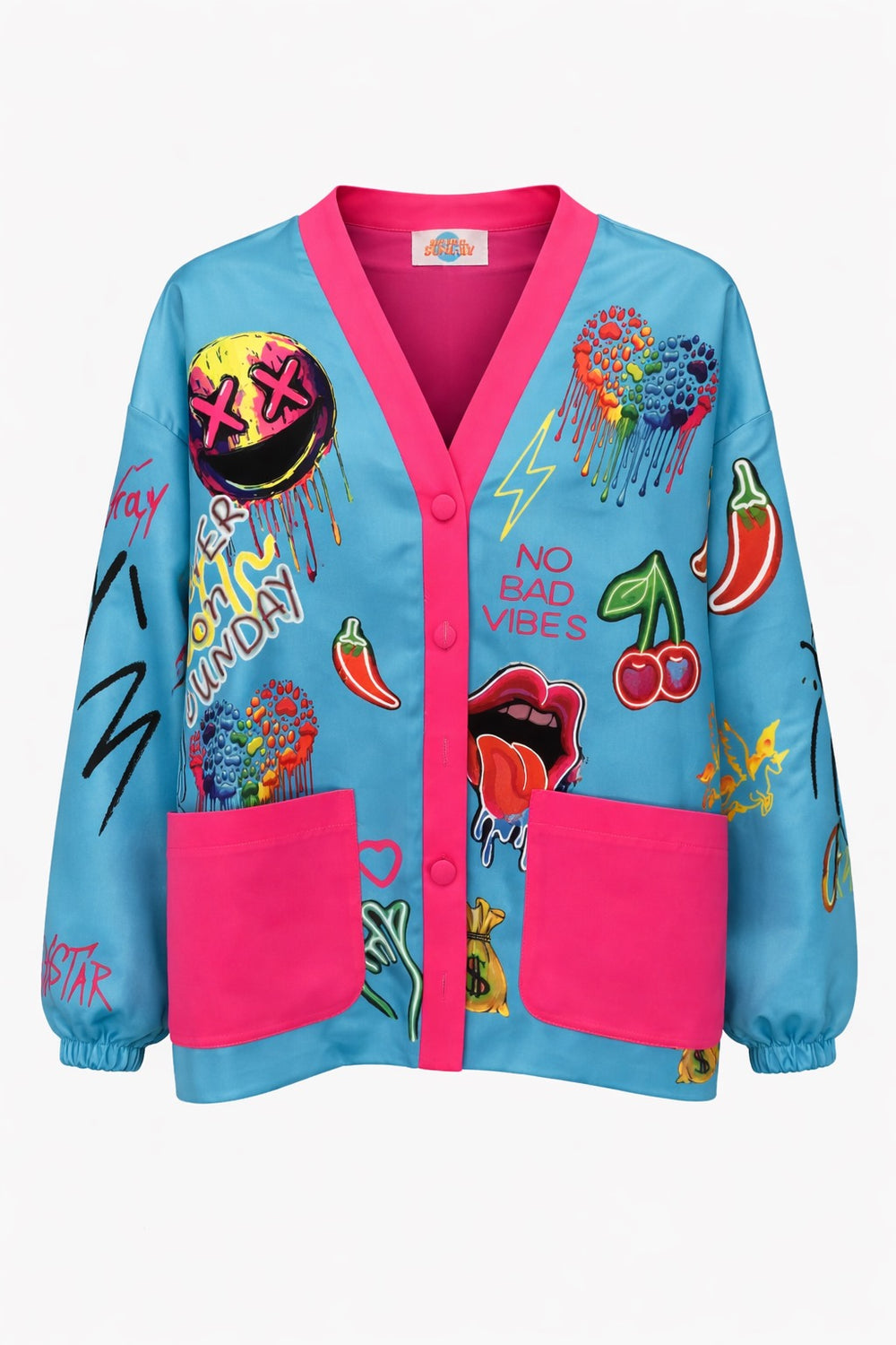 NEVER ON SUNDAY No Bad Vibes Jacket