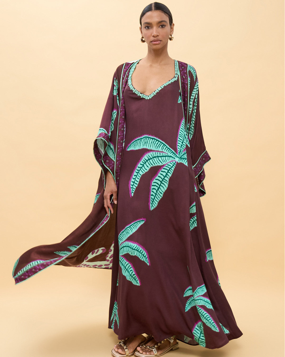 LOLA CASADEMUNT Palm Tree Kimono
