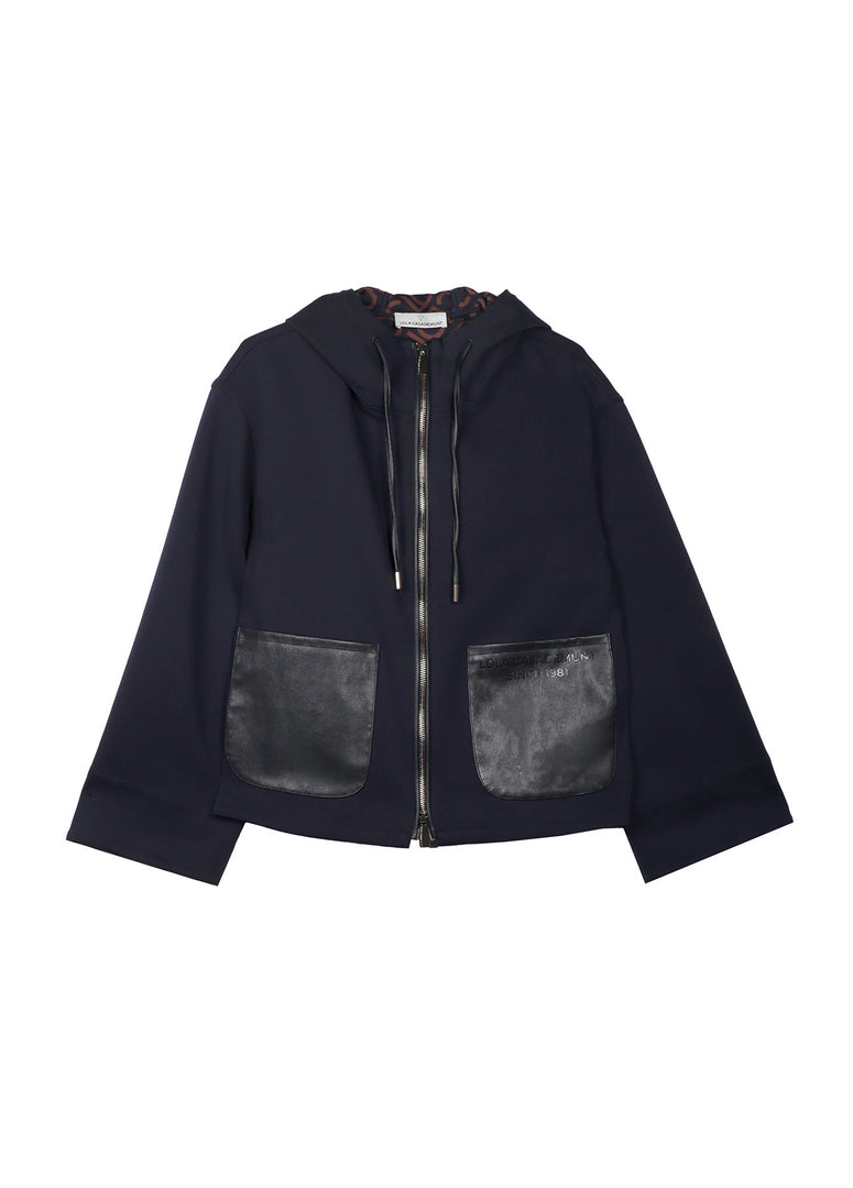 PU SWEATSHIRT WITH POCKETS / LF2511033