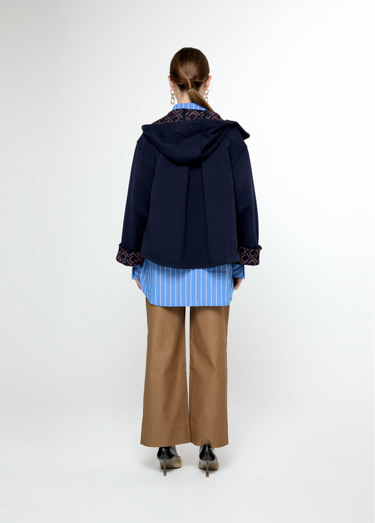 PU SWEATSHIRT WITH POCKETS / LF2511033