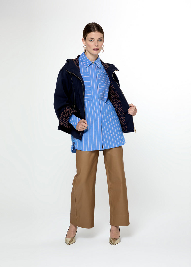 PU SWEATSHIRT WITH POCKETS / LF2511033