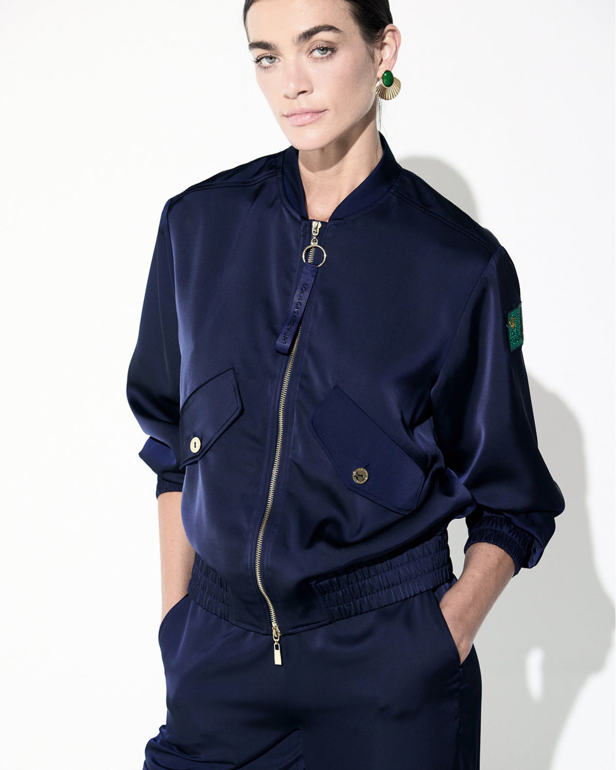 LOLA CASADEMUNT Satin Bomber