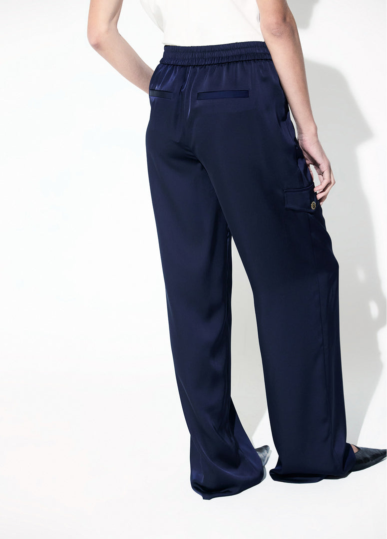 LOLA CASADEMUNT Satin Cargo Παντελόνι