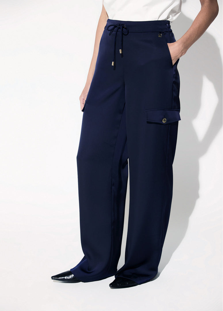 LOLA CASADEMUNT Satin Cargo Παντελόνι