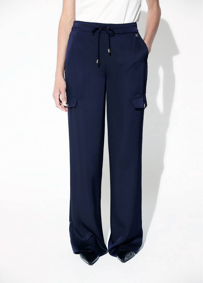 LOLA CASADEMUNT Satin Cargo Παντελόνι