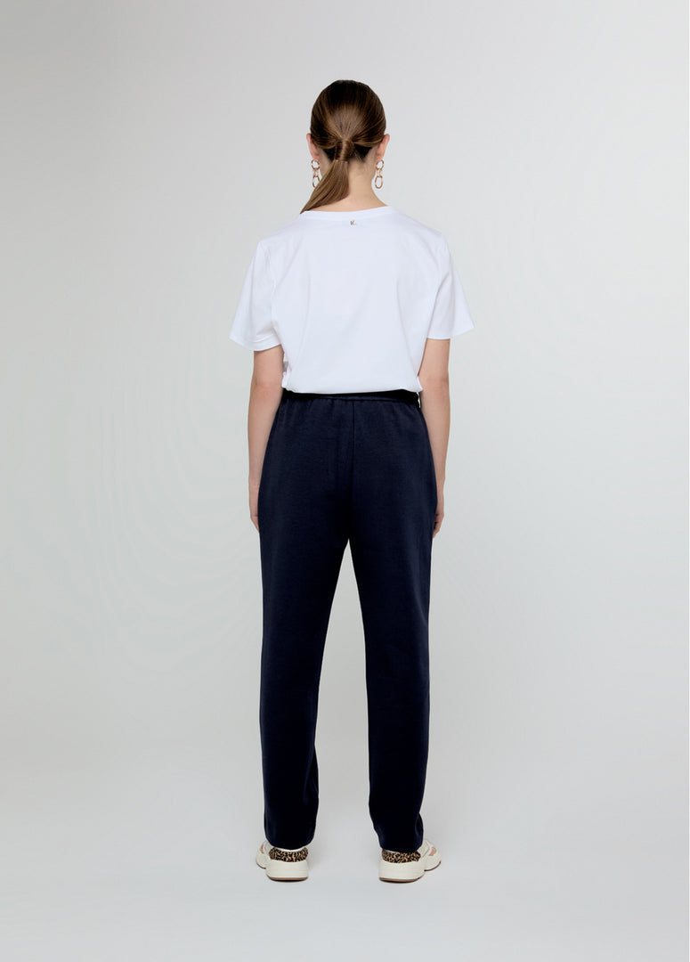 STRETCH JOGGING TROUSERS WITH WAISTBAND DETAIL / LF2514020