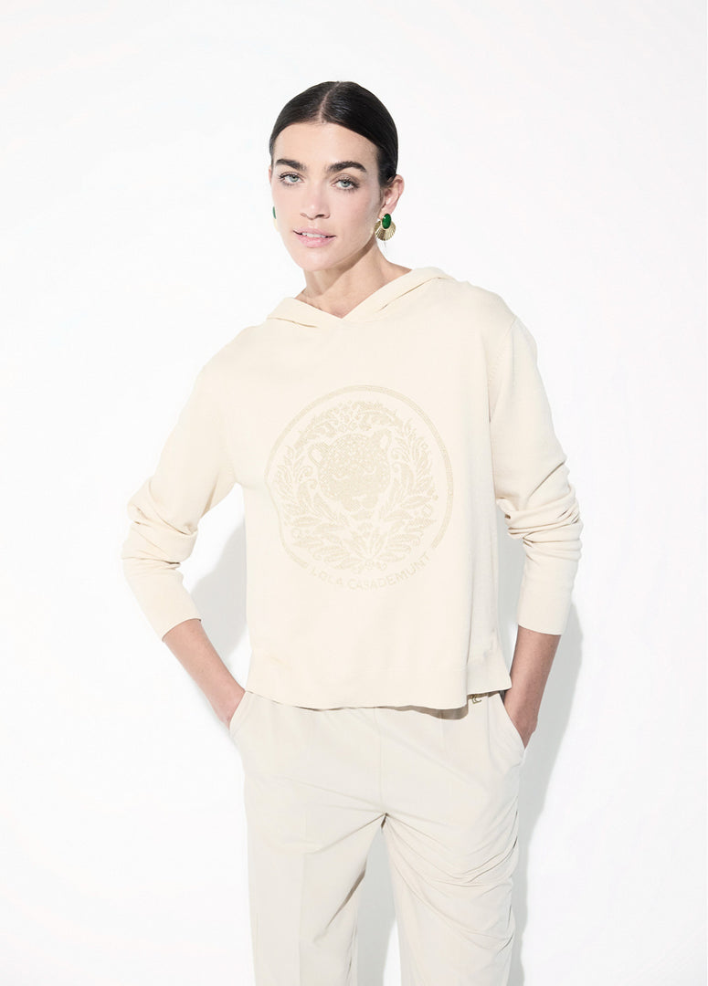 LOLA CASADEMUNT Sweater με Κουκούλα & Studs