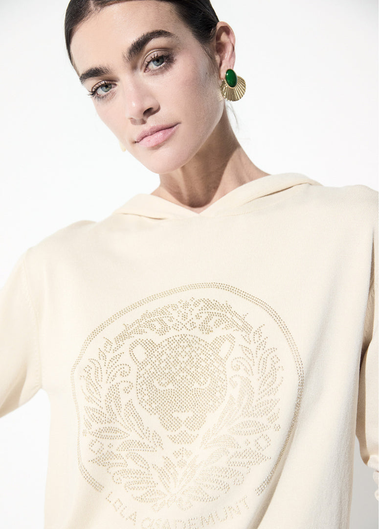 LOLA CASADEMUNT Sweater με Κουκούλα & Studs