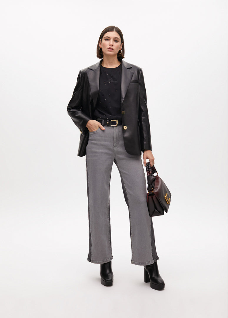 T-SHIRT WITH RHINESTONE DETAIL / LF2515028