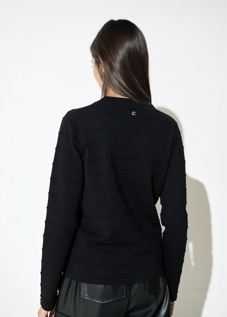 LOLA CASADEMUNT Πλεκτό Sweater με Διαφανή Λεπτομέρεια