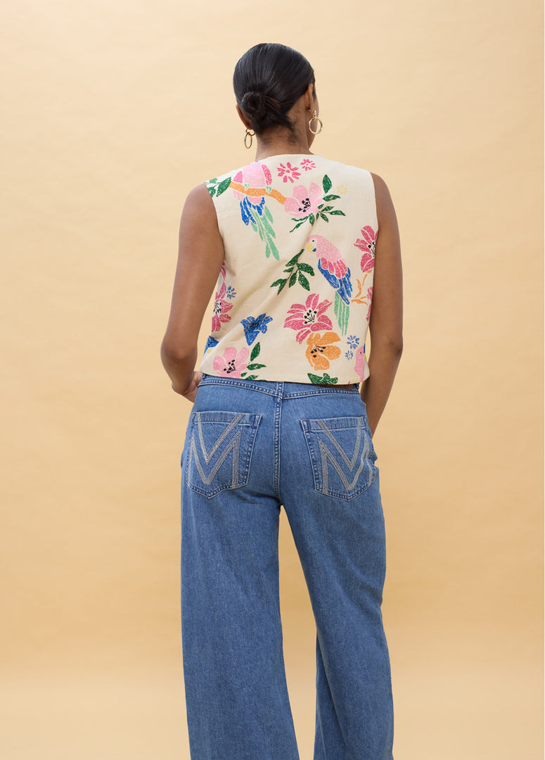 LOLA CASADEMUNT Γιλέκο Multi με κέντημα χάντρες