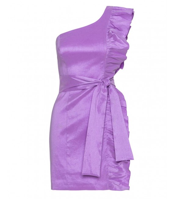 ACCESS / ONE SHOULDER 80'S DRESS / LILAC