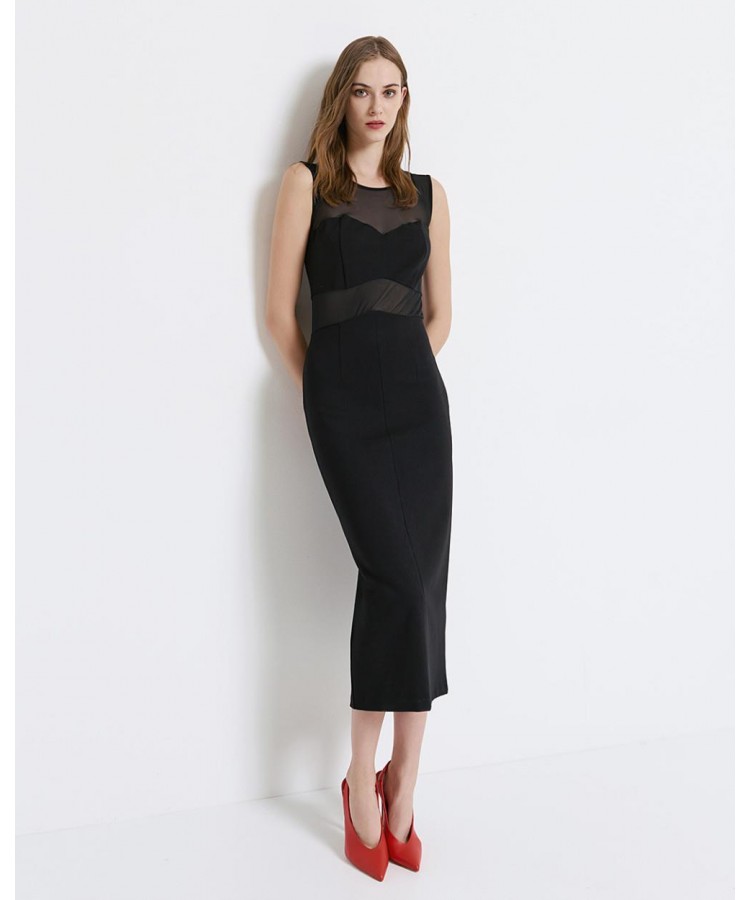 ACCESS / MIDI PENCIL DRESS / BLACK / 3301-139