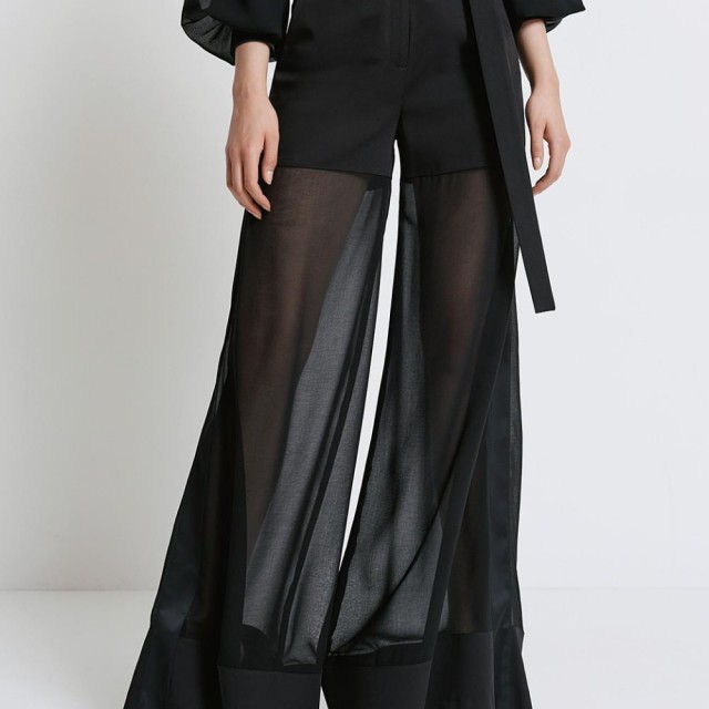 ACCESS / RELAXED MUSLIN PANTS / BLACK / 5065-528