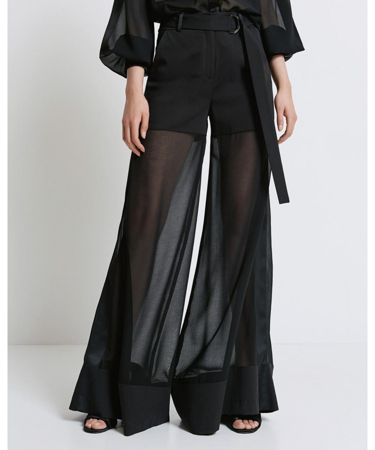 ACCESS / RELAXED MUSLIN PANTS / BLACK / 5065-528