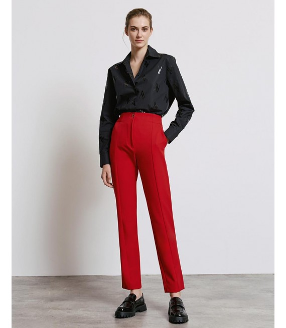 ACCESS / CIGARETTE TROUSERS / RED / 5116-468