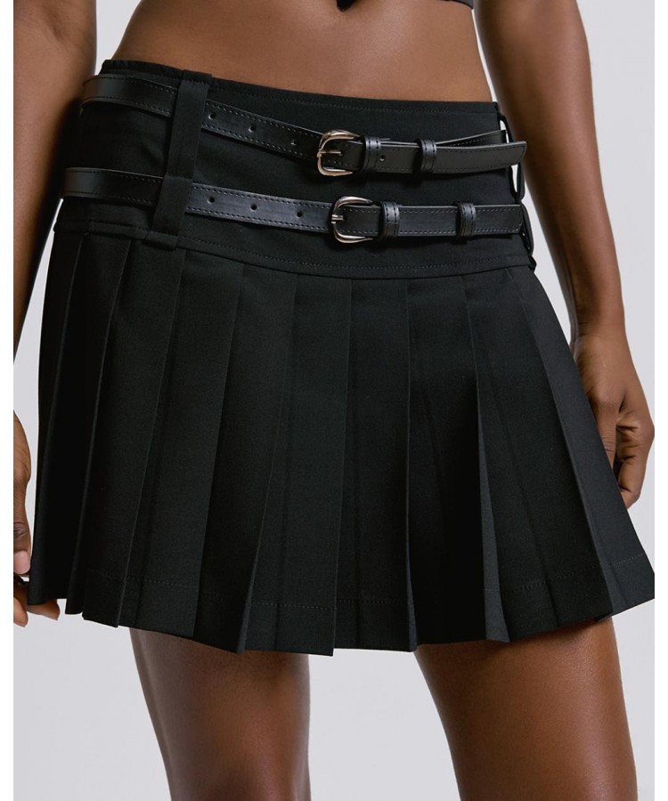 ACCESS / MINI SCHOOL SKIRT / BLACK / 6007-118