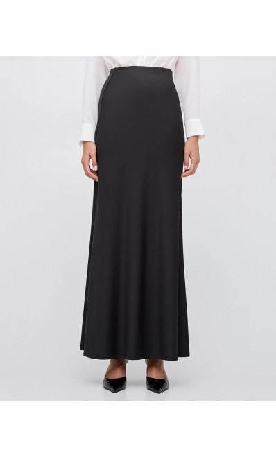 ACCESS / ELASTIC MAXI SKIRT / BLACK / 6035-135