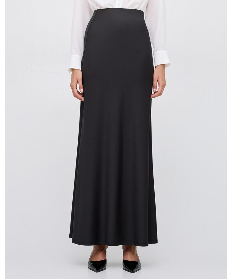 ACCESS / ELASTIC MAXI SKIRT / BLACK / 6035-135