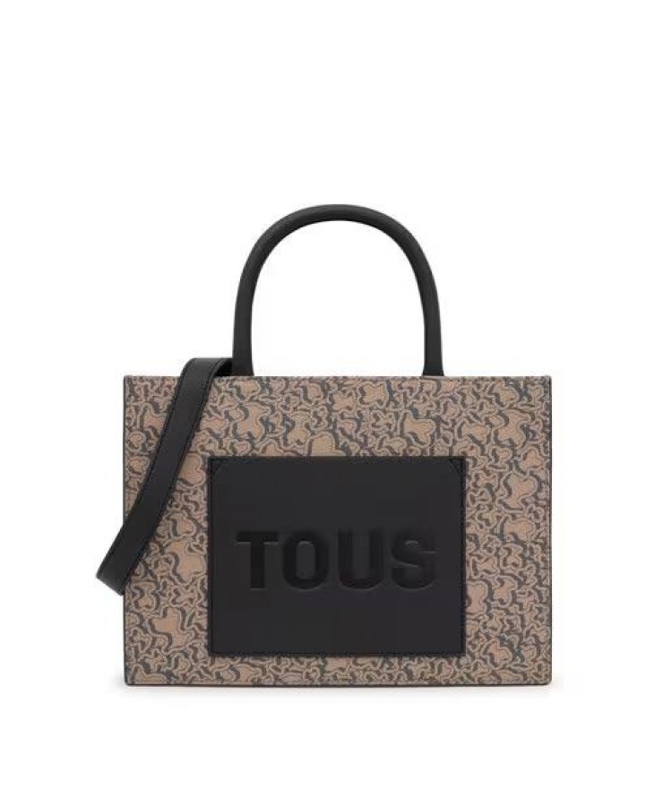 TOUS/Μεσαίου μεγέθους τσάντα shopper Amaya Kaos Mini Evolution New σε ταμπά χρώμα/2002130543