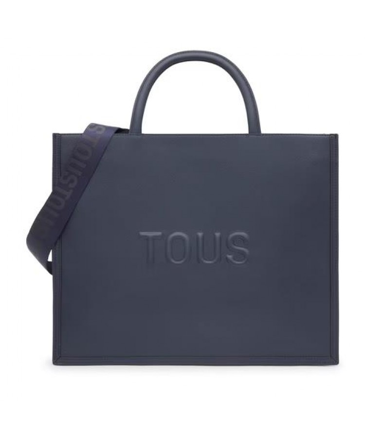 TOUS/Μεγάλη τσάντα shopper Amaya TOUS Brenda σε μπλε μαρέν χρώμα/2002106433