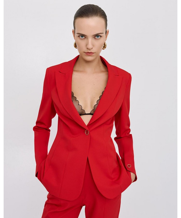 ACCESS / WAIST BLAZER / RED / 1017-468