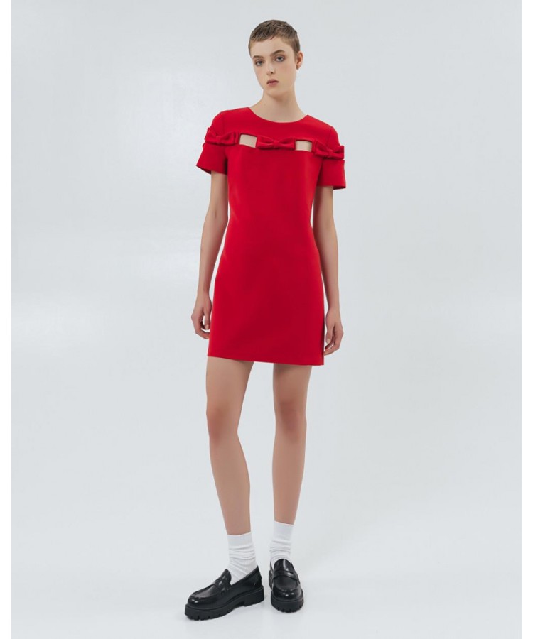 ACCESS / MINI BOWTIE DRESS / RED / 3001-181