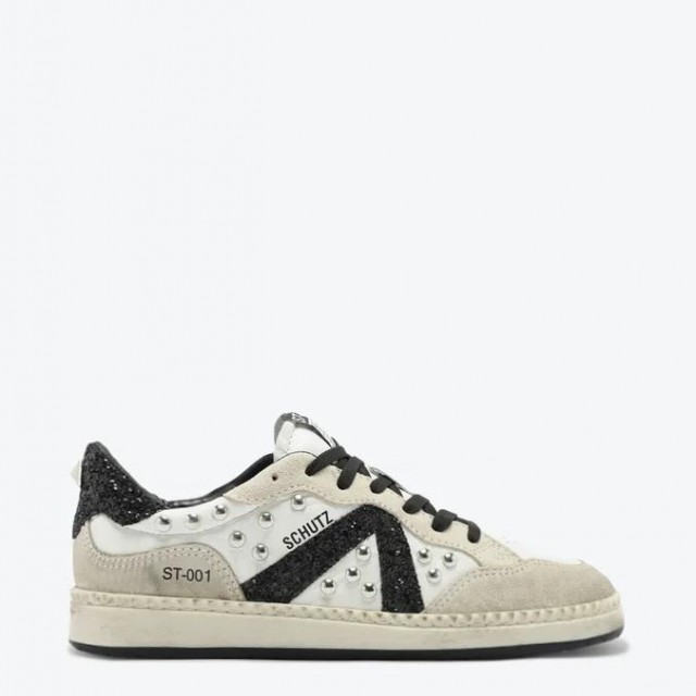 SCHUTZ/ ST-001 LEATHER ROCK SNEAKER/S2185300010010