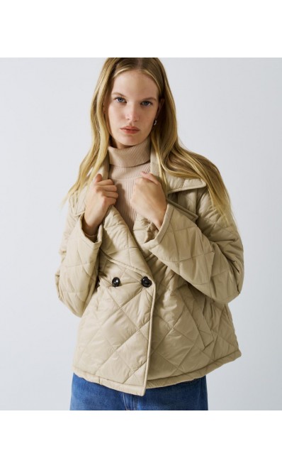 ACCESS / QUILTED SHORT JACKET / VANILLA / 1036-112