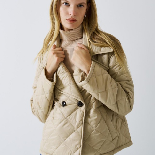 ACCESS / QUILTED SHORT JACKET / VANILLA / 1036-112