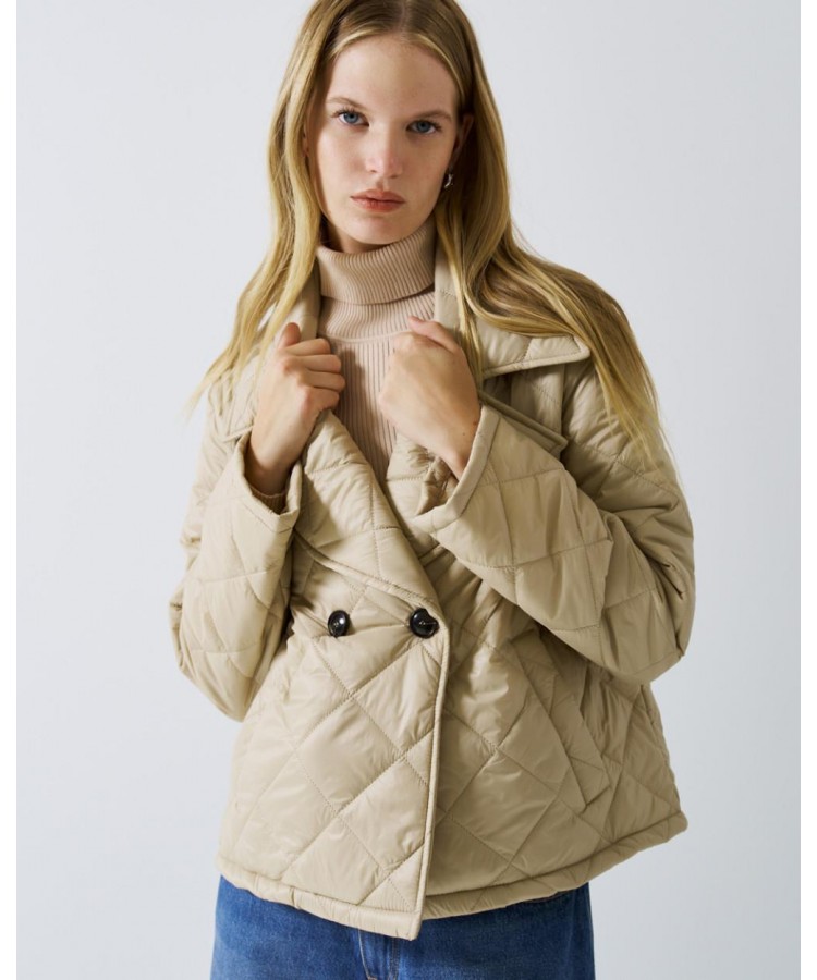 ACCESS / QUILTED SHORT JACKET / VANILLA / 1036-112