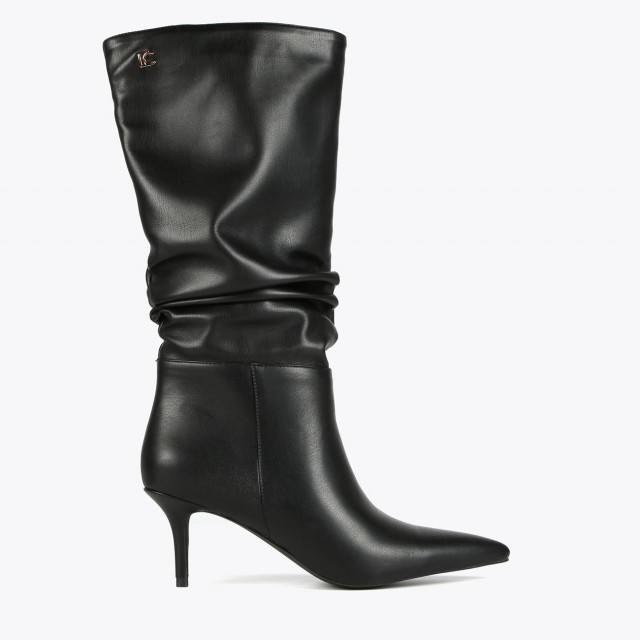 LOLA CASADEMUNT/ GATHERED KNEE-HIGH BOOTS / LF2405023