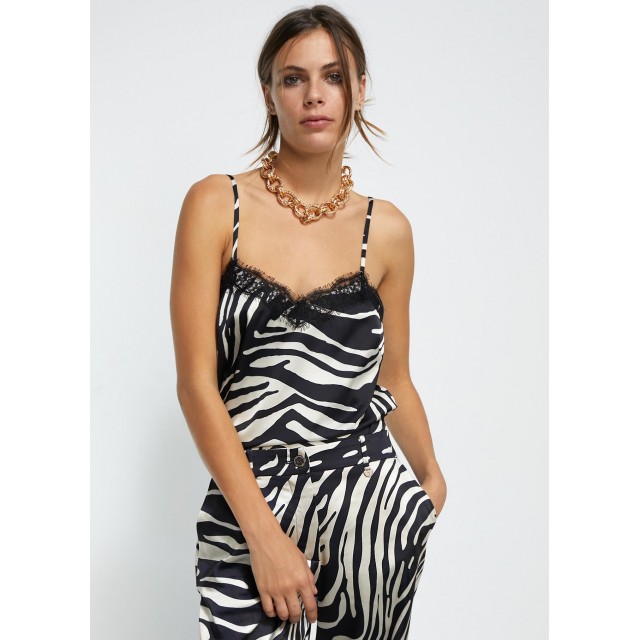 LOLA CASADEMUNT/ ANIMAL PRINT TOP /  LF2415040