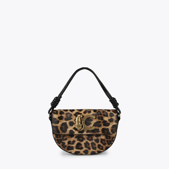 LOLA CASADEMUNT/ HALF-MOON ANIMAL PRINT CROSSBODY BAG/ LF2404031