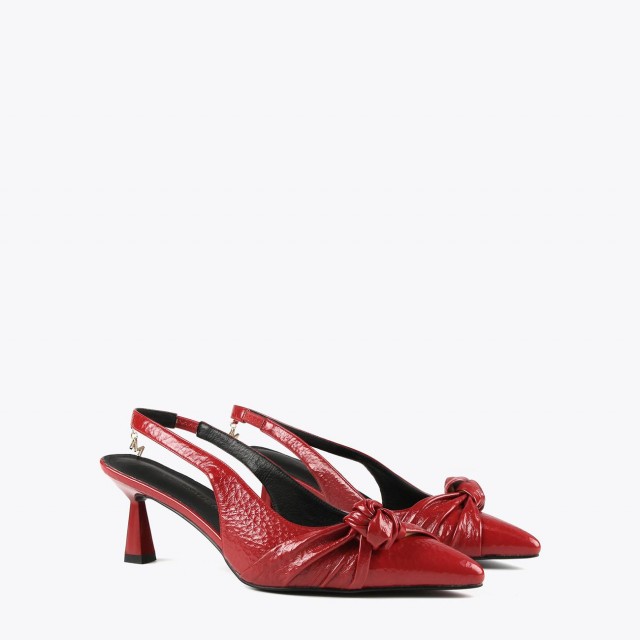 LOLA CASADEMUNT/ SLINGBACK STILETTO SHOES RED /MF2405007