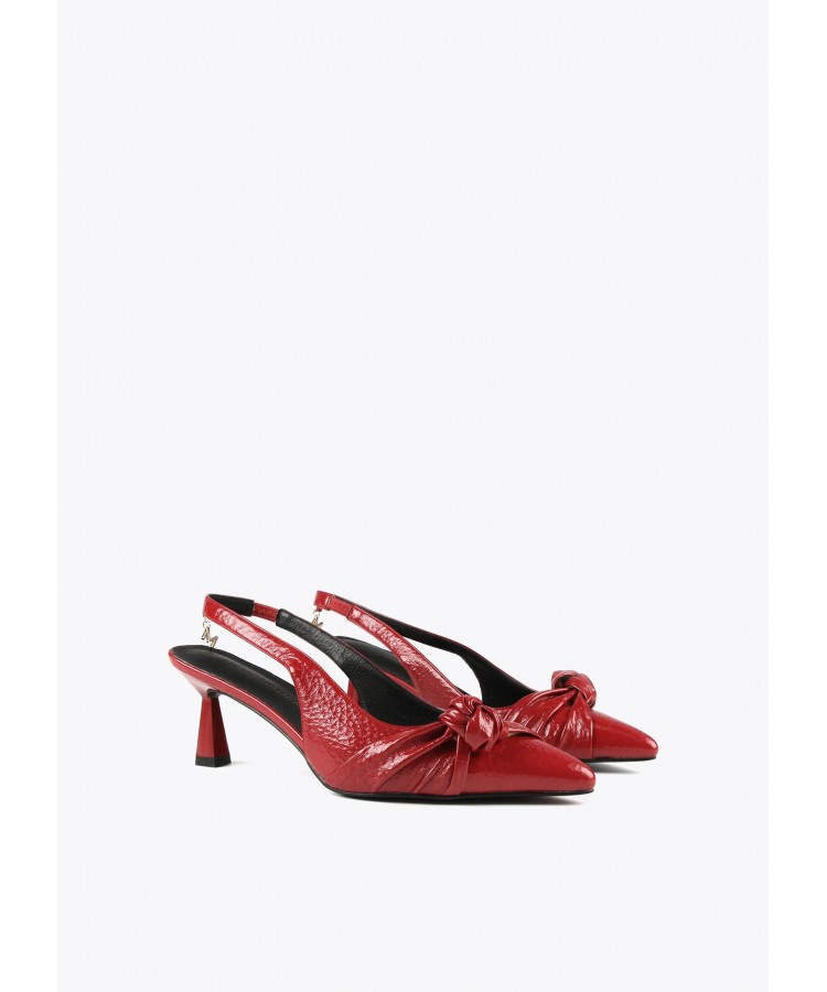 LOLA CASADEMUNT/ SLINGBACK STILETTO SHOES RED /MF2405007