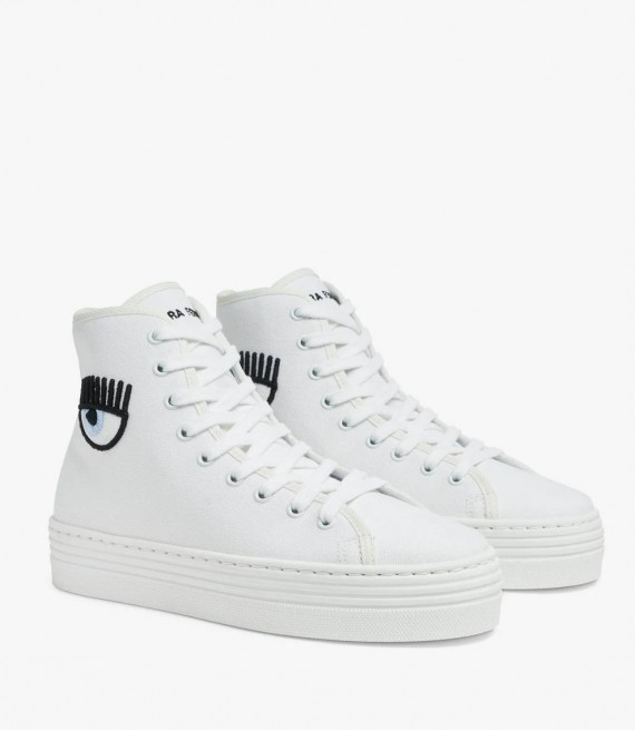 CHIARA FERRAGNI High Sneakers σε λευκό χρώμα CF2923