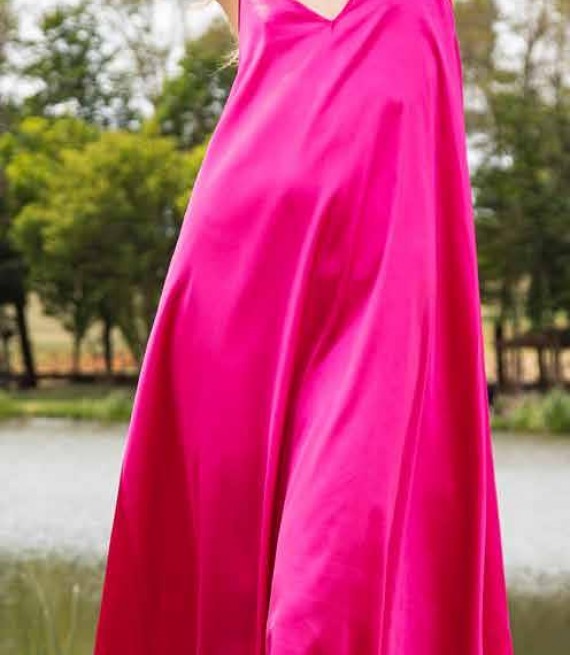 KOSTUMN1 / LONG DRESS FUCHSIA / KE22154
