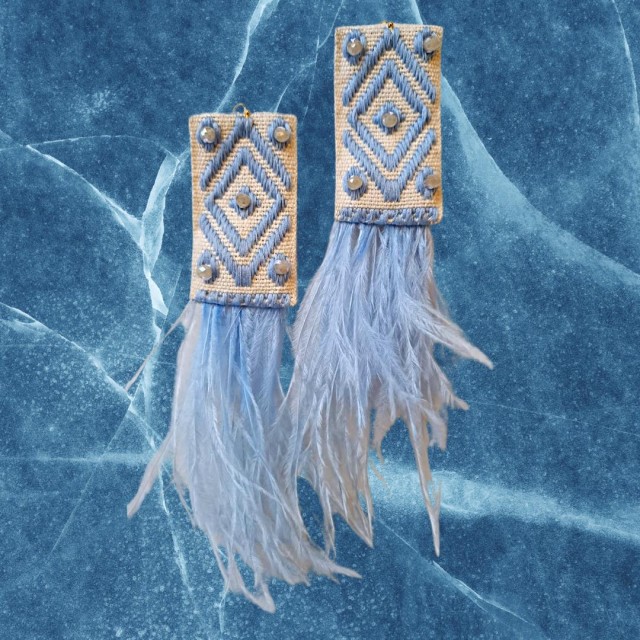 TZAVE / FOLKLORE EARRINGS / CIEL