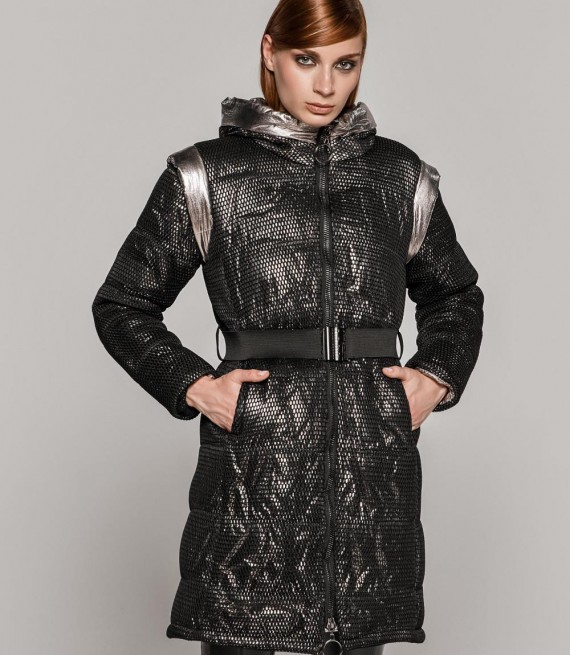ACCESS / LONG PUFFER JACKET / ANTHRACITE / W0-9105